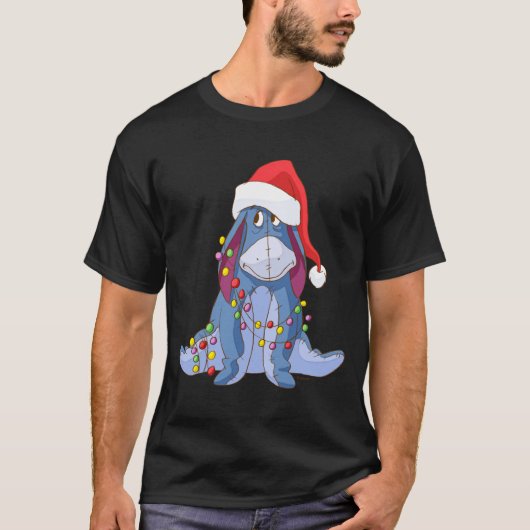 Eeyore Santa Claus  T-shirt (Voorkant)