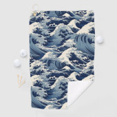 efemere kam: Hokusai-golven opnieuw voorgesteld Golfhanddoek (Insitu)