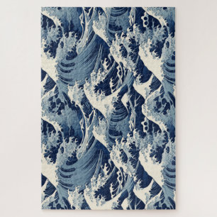 efemere kam: Hokusai-golven opnieuw voorgesteld Legpuzzel