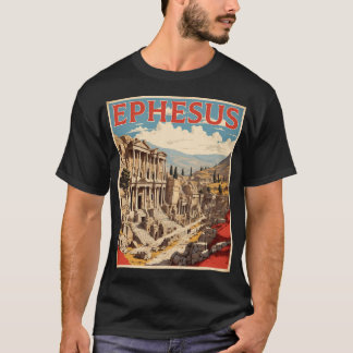 Efeze Turkije Vintage Travel Poster T-shirt