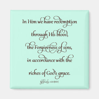 Efeziërs 1:6-8 magneet