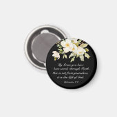 Efeziërs 2:8 Door genade zijt gij gered uit de Bij Magneet (Voorkant / Achterkant)