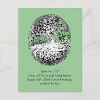Efeziërs 3:17 Worden geworteld in Zijn liefde Briefkaart