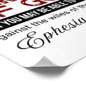 Efeziërs 6:11 Doe de gehele wapenrusting Gods aan Poster (Hoek)