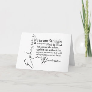 Efeziërs 6:12 Christen Blijf Sterk Bij Elke Gelege Kaart