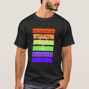 Eff You See Kay Yoga Skelet Sarcastisch Halloween T-shirt