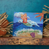 Effacer Cancer Angel Art Peinture Plaque cadeau (Côté)