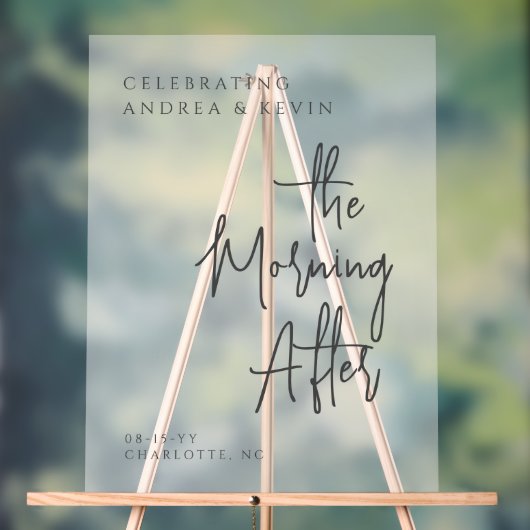 Effacer Classy Le Matin Après Le Mariage Signer (Neutre)