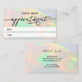 effacer la carte de rendez-vous opal (Devant / Derrière)