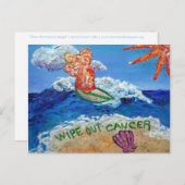 Effacer la carte postale Ange Cancer (Devant / Derrière)