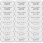 Effacer l'adresse de retour Étiquettes transparent (Devant)