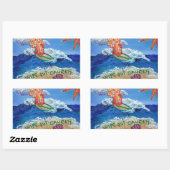 Effacer le cancer Ange Art autocollants (Feuille)