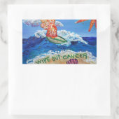 Effacer le cancer Ange Art autocollants (Sac)