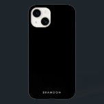 Effacer le coque iphone noir avec le nom<br><div class="desc">Effacer le coque iphone noir avec le texte modifiable,  où vous pouvez ajouter votre nom ou tout autre texte</div>