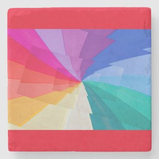 Effect Droste op stenen onderzetter