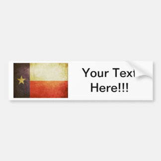 effect Texas Flag Grunge Bumpersticker