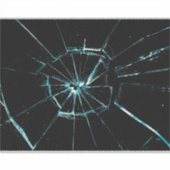 effect van gekraakt glas sticker (Voorkant)