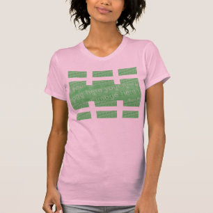 Effect van het multi-paneelontwerp t-shirt