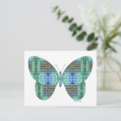 Effect van juwelig vlinderglas briefkaart (Staand voorkant)