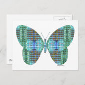 Effect van juwelig vlinderglas briefkaart (Voorkant / Achterkant)