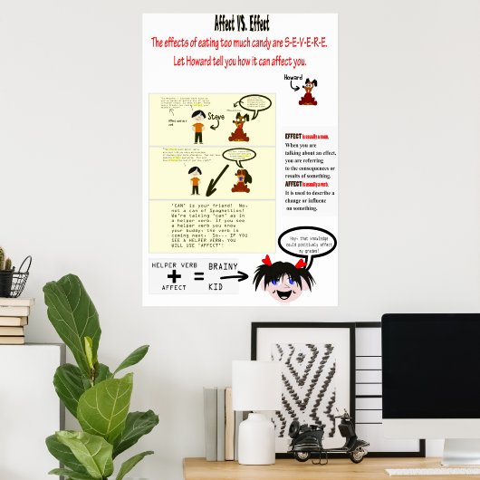 Effect Vs. Effect Grammar Poster (Thuiskantoor)