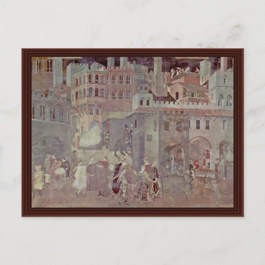 Effecten van goed bestuur in de stad" briefkaart (Voorkant)