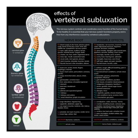 Effecten van vertebrale subluxfibrij perfect poster (Voorkant)