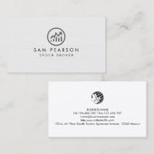 Effectenbeursgenoteerde aandelen visitekaartje (Voorkant / Achterkant)