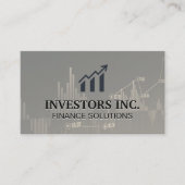 effectenmakelaar | Investering | beursgrafiek Visitekaartje (Voorkant)
