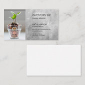 effectenmakelaar | Investering | Financiële groei Visitekaartje (Voorkant / Achterkant)