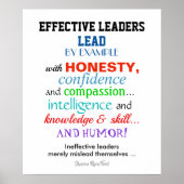 Effective Leaders Poster - Humor (Devant)