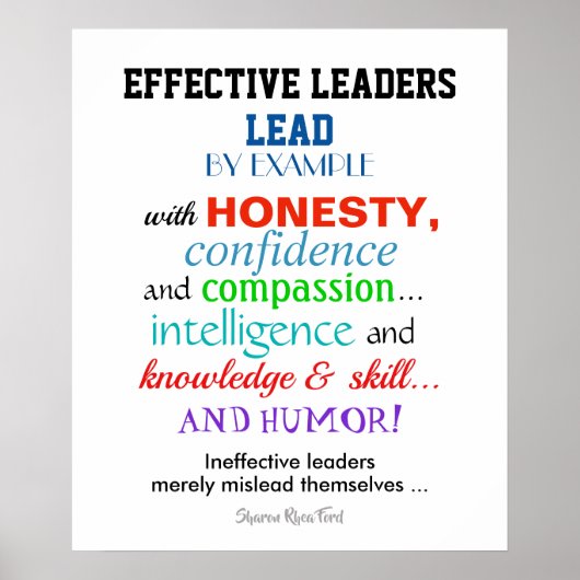 Effective Leaders Poster - Humor (Devant)