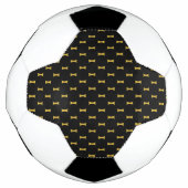 Effektief zwart met metalen gouden markeer stijl voetbal (Voorkant)