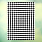Effektief zwart-wit chevronpatroon raamsticker (Vel 3)