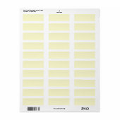 Effen achtergrond FFFFCC Off-White Ivoor Labels (Full Sheet)