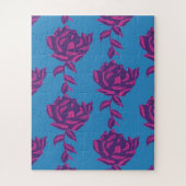 effen bloem legpuzzel (Verticaal)