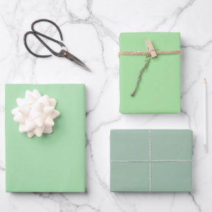 Effen Celadon Appel Cambridge Groen Tinten 3 Tinte Inpakpapier Vel
