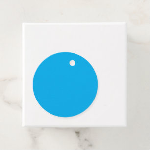 Effen cyaan blauwe achtergrond Minimale zomersti Bedankjes Labels
