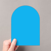 Effen cyaanblauwe achtergrond acryl uitnodigingen (Insitu (Draagbaar))