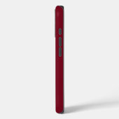 Effen esthetische Maroon kleur Case-Mate iPhone Case (Achterkant / Links)