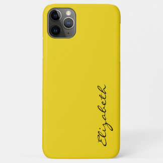 Effen gele achtergrond iPhone 11 pro max hoesje