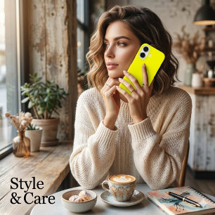Effen gele kleur iPhone 16 hoesje