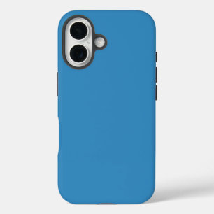 Effen glaciaal blauw ijs kleur iPhone 16 hoesje