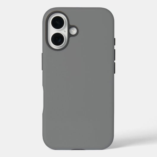 Effen grijze kleur Case-Mate iPhone case (Achterkant)