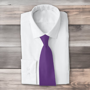 Effen kleur Amethist paarse Stropdas