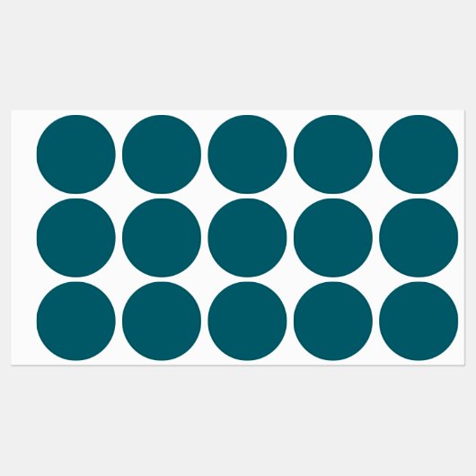 Effen kleur Donker Blauwgroen Labels (Vel)