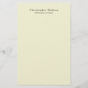 Effen kleur eenvoudig minimalistisch briefpapier