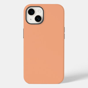 Effen kleur effen abrikoos pastel sinaasappel Case-Mate iPhone 14 hoesje