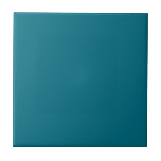 Effen kleur effen blauwgroen Tahitiaans Getij Tegeltje (Voorkant)