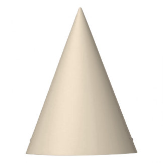 Effen kleur effen Champagne beige Feesthoedjes